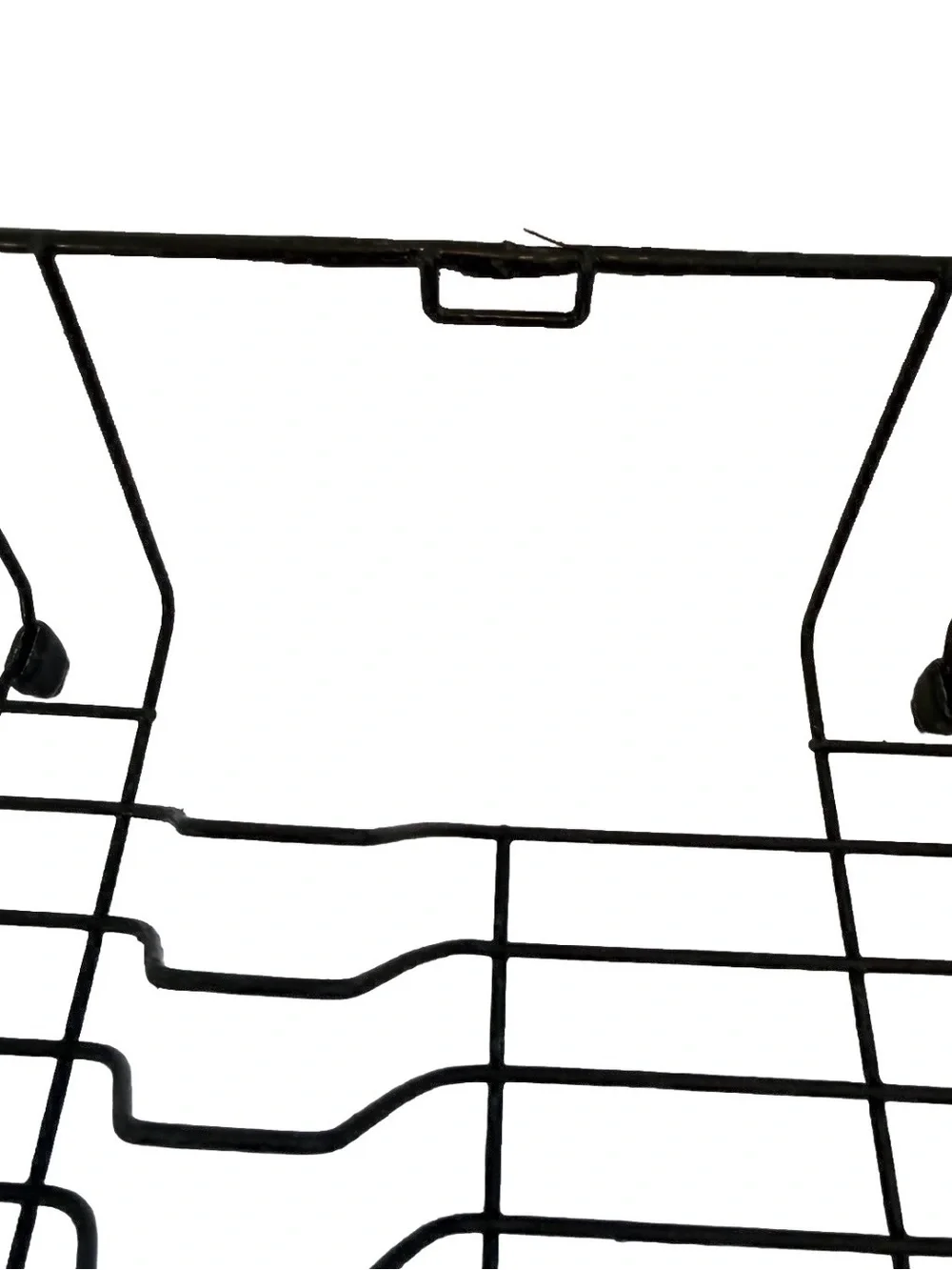 Rubbermaid Large Black Coated Wire Dish Drying Rack Drainer with Utensil Cup